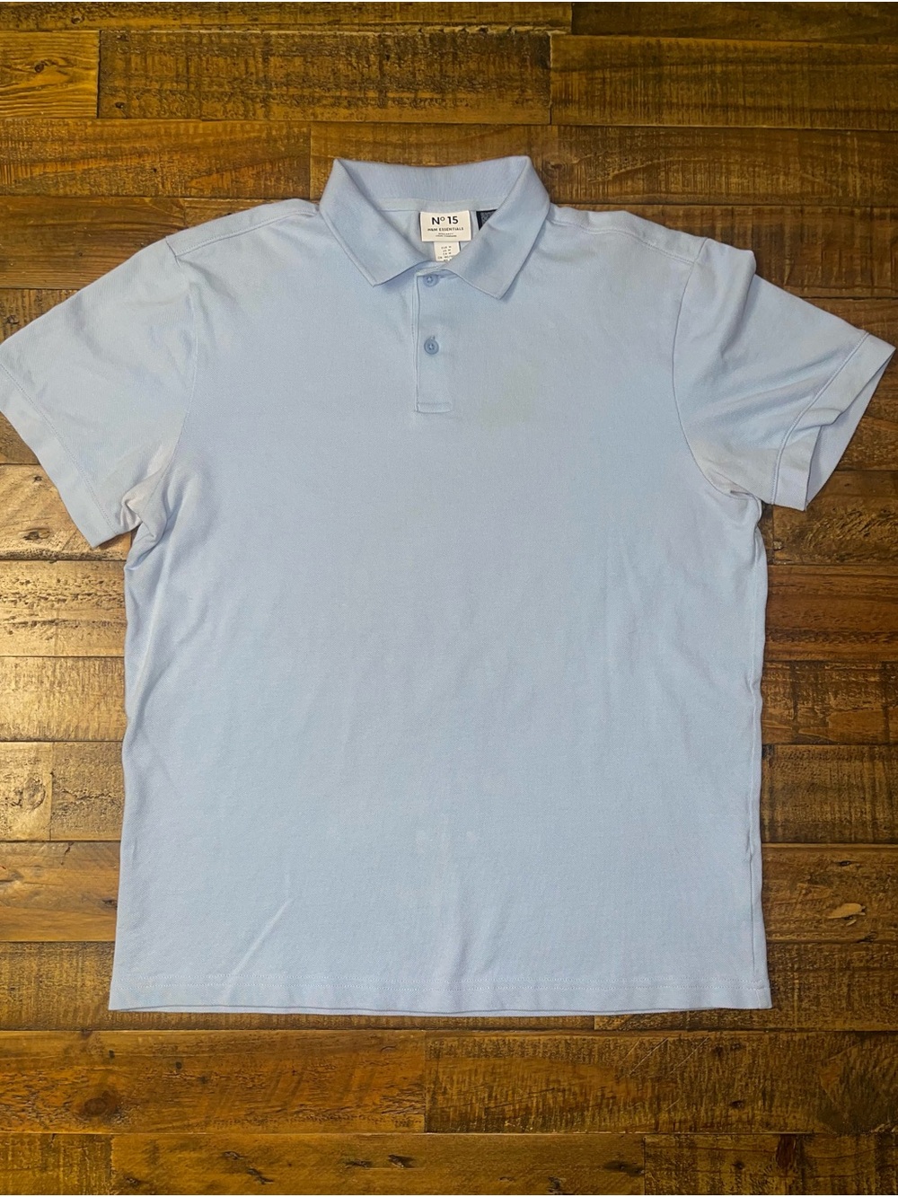 H&M Light Blue Men’s Polo Shirt Size M